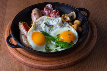 english breakfast omelette
