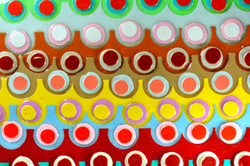 Colourful layered pattern background.