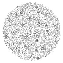 Coloring book for adult and older children.