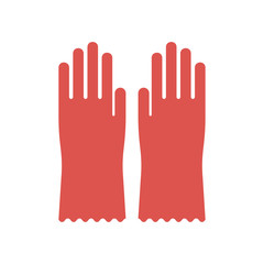 rubber glove for hygiene cleaning