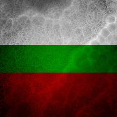 Flag of Bulgaria. Amazing stone texture with multicolor stripes.