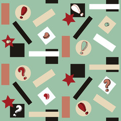 seamless background with punctuation marks