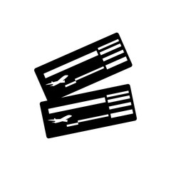 Air ticket icon, simple style