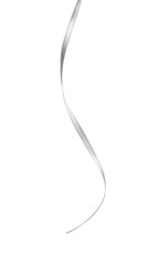 Curled ribbon, isolated on white