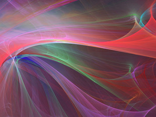 Fototapeta premium Abstract shapes made of fractal textures.