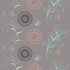 seamless pattern in boho style