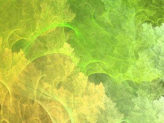 Abstract shapes made of fractal textures.
