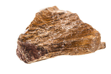 Tiger's Eye stone on white