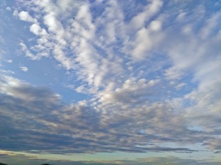 Blue sky clouds background