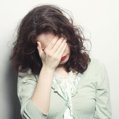 Fototapeta premium Depressed, sad woman
