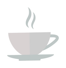 Cup coffe front view vector illustration.