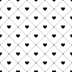 Seamless pattern background with heart design