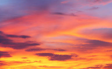 Natural background of the colorful sky and cloud, During the time sunrise and sunset
