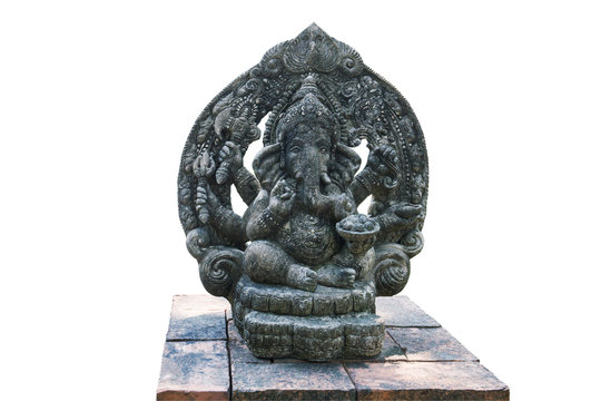  Ganesh stone carving