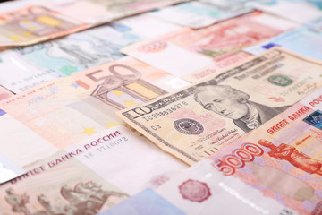 Background made of money banknotes