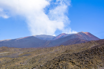 Views of Mount Etna, Sicily, Italy