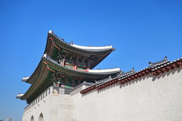 Gyeongbokgung palace in Seoul, South Korea.