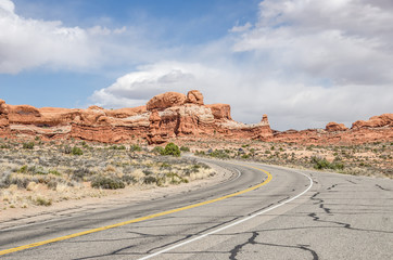 Fototapeta premium S Curve in Arches National Park