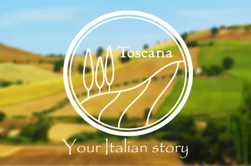 Fotobehang Toscana. Italian landscape © vector_art