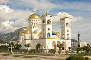 Fototapeta na wymiar Orthodox Church of Saint Jovan Vladimir in Bar, Montenegro