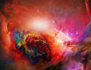 Obraz na płótnie Canvas Galactic SpaceElements of this image furnished by NASA