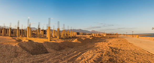 Uncompleted Resort Building, abandoned in Egypt