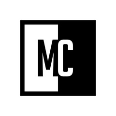 initial square half logo