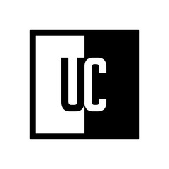 initial square half logo