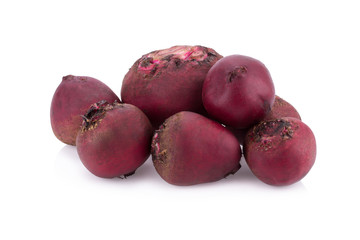 Beetroots isolated on white background