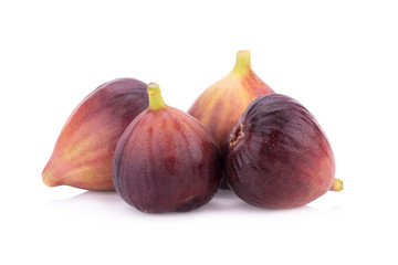 Fototapeta premium Fresh figs isolated on white
