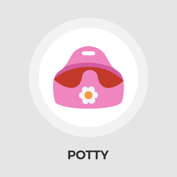 Potty vector flat icon