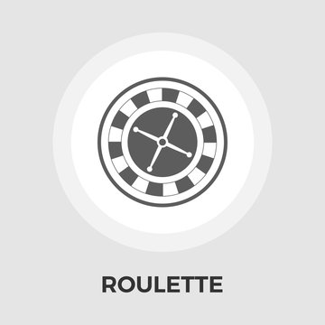 Roulette vector flat icon