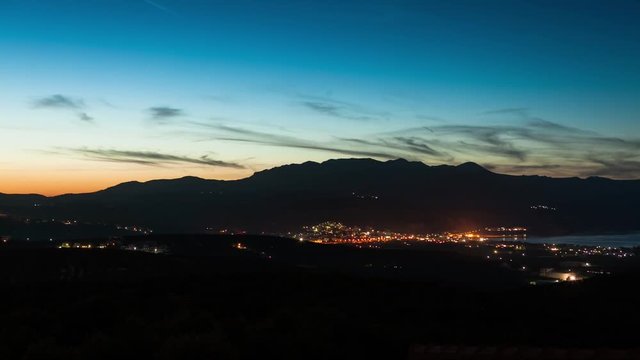 Kissamos by Night, Crete, Greece (UHD Timelapse)