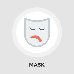 Mask vector flat icon