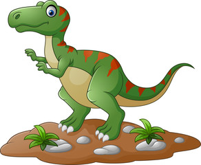 Cartoon Cute tyrannosaurus cartoon