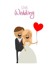 the bride and groom at a wedding with the ball