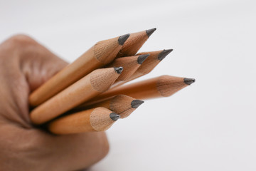 pencil in hand