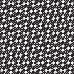 Abstract seamless monochrome geometric patterns background; Repe