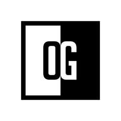 initial square half logo