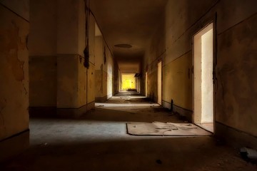 Abandoned house interior