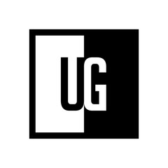 initial square half logo