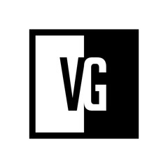 Fototapeta premium initial square half logo