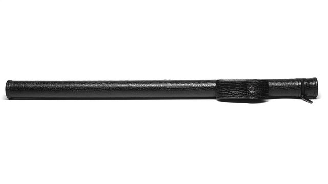 Black Pool Cue Case Isolated On White