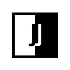 initial square half logo