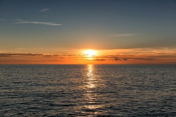 Beautiful landscape with sea and clouds