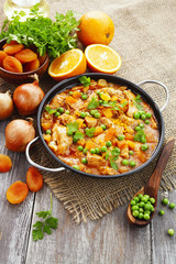 Chicken with oranges