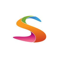 Letter S logo design template.