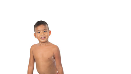 Young, happy, excited, smiling Asian boy