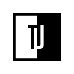 initial square half logo