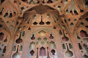 palais d'Ali Kapu, Ispahan, Iran
